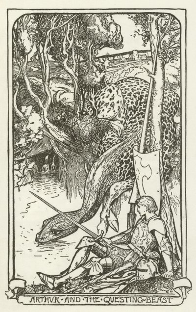 Arthur and the Questing-Beast by Henry Justice Ford